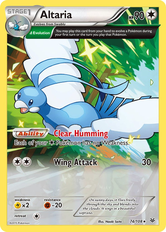 Altaria 74/108 Reverse Rare - MissingNo.
