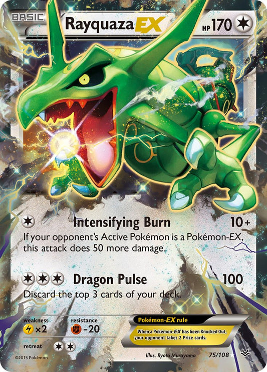 Rayquaza EX 75/108 Holo Rare EX - MissingNo.