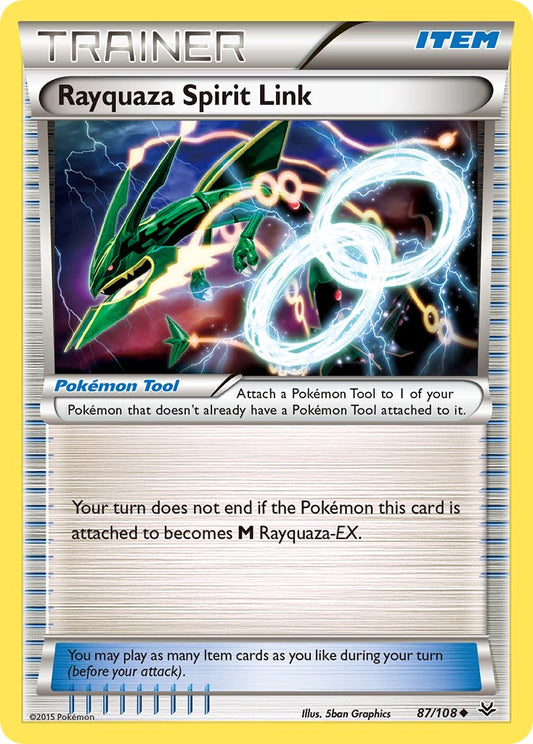 Rayquaza Spirit Link 87/108 Reverse Uncommon - MissingNo.