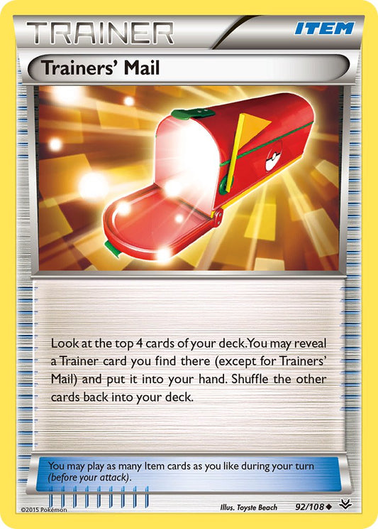 Trainers' Mail 92/108 Reverse Uncommon - MissingNo.