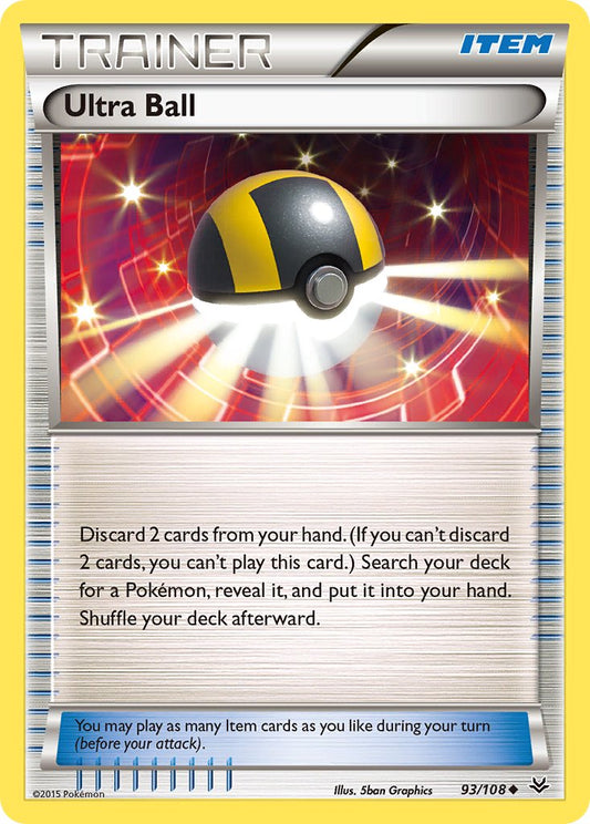 Ultra Ball 93/108 Reverse Uncommon - MissingNo.