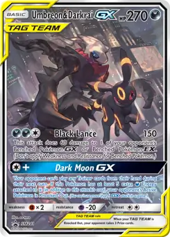 Umbreon & Darkrai GX SM241 TAG TEAM Powers Collection Exclusive