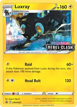 Luxray Prerelease SWSH023