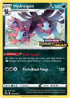 Hydreigon Prerelease SWSH037