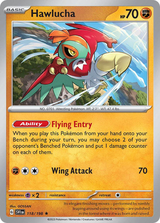 Hawlucha 118/198 Pokémon TCG Gym Stamped Present Pack Exclusive - MissingNo.