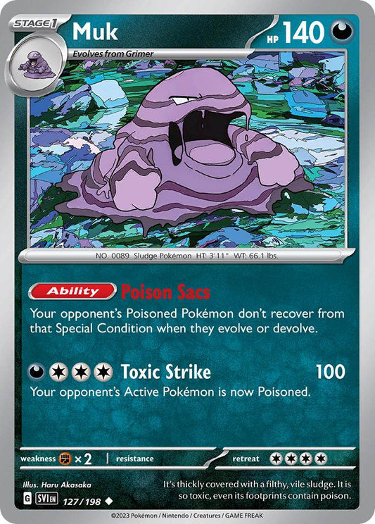 Muk 127/198 Play! Pokémon Stamp Prize Pack Series 3 Exclusive - MissingNo.