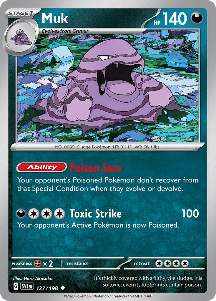 Muk 127/198 Reverse Uncommon - MissingNo.