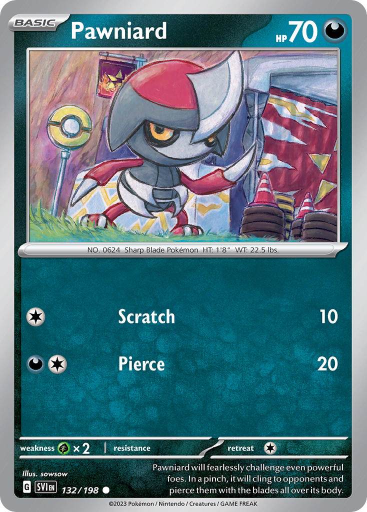 Pawniard 132/198 Reverse Common - MissingNo.