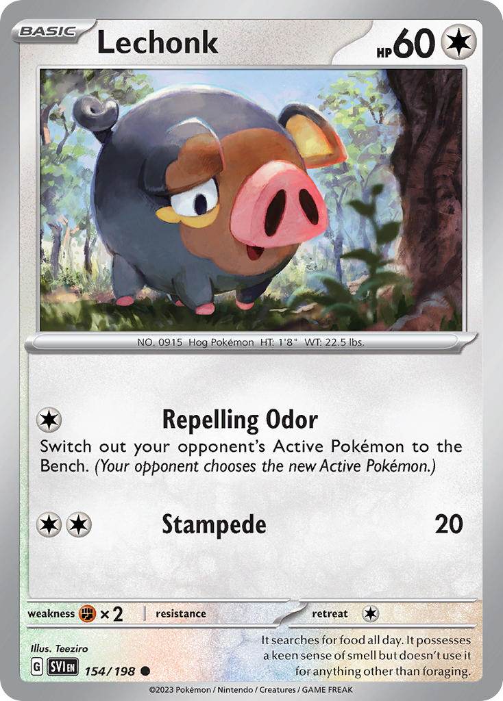 Lechonk 154/198 Reverse Common - MissingNo.