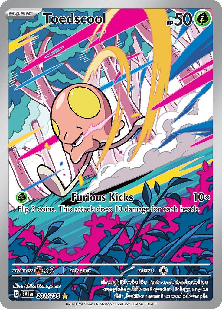 Toedscool 201/198 Illustration Rare - MissingNo.