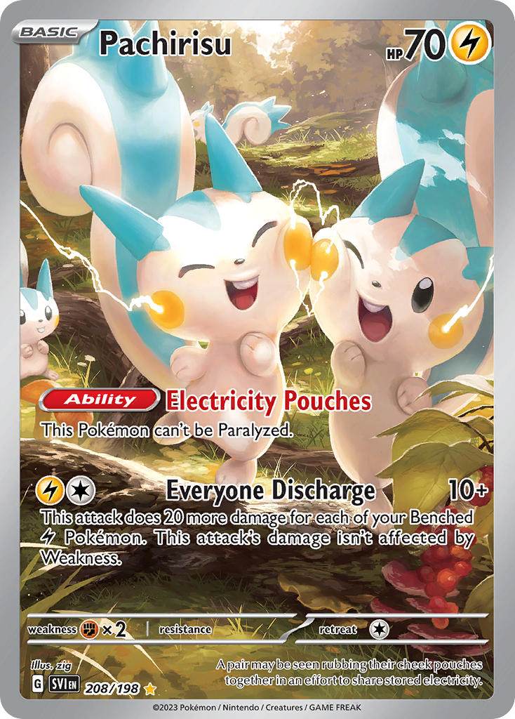 Pachirisu 208/198 Illustration Rare - MissingNo.