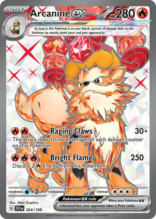 Arcanine ex 224/198 Ultra Rare ex - MissingNo.