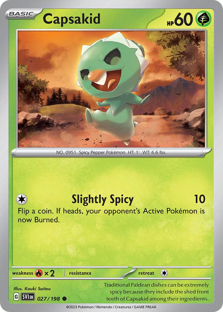 Capsakid 27/198 Reverse Common - MissingNo.