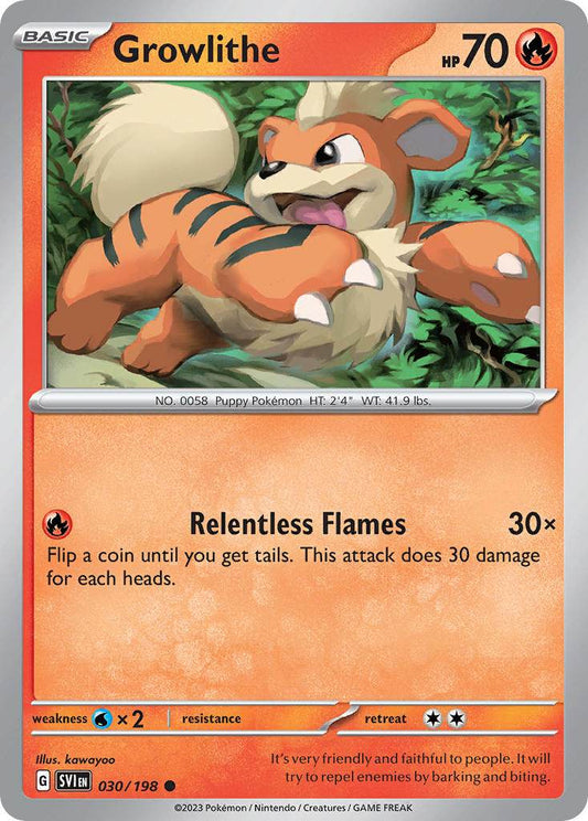 Growlithe 30/198 Reverse Common - MissingNo.