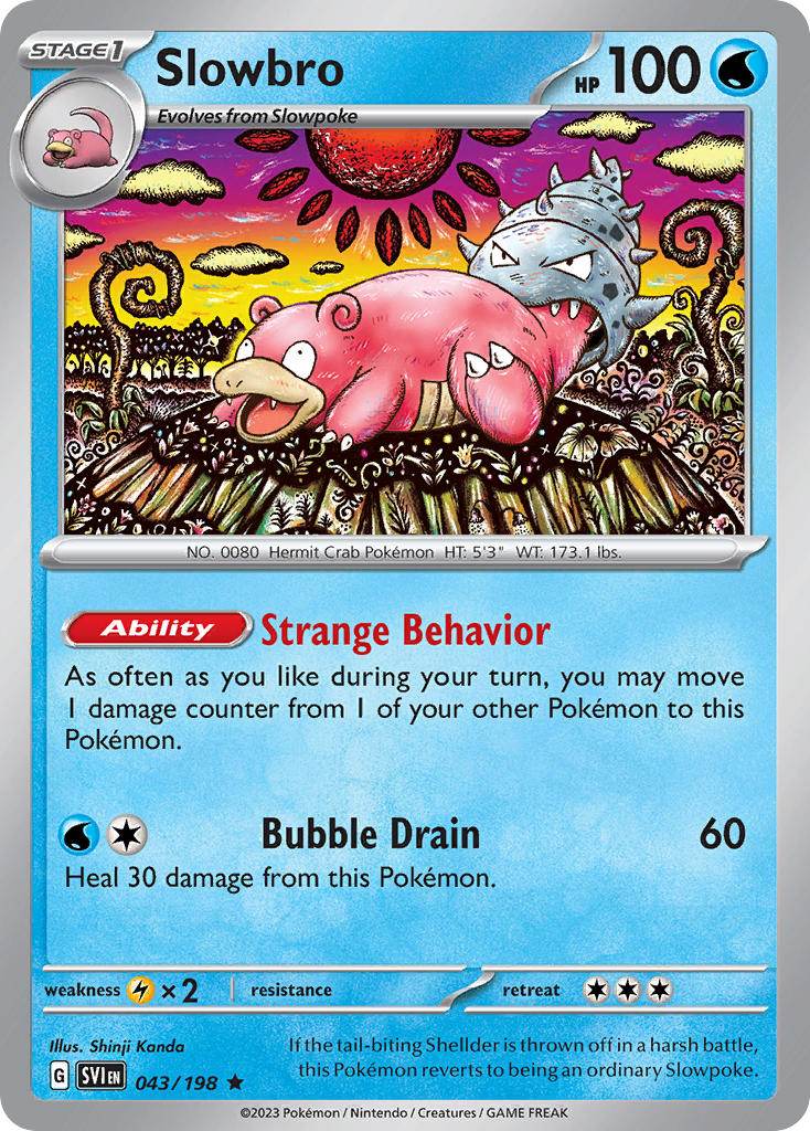 Slowbro 43/198 Non-Holo Play! Pokémon Stamp Prize Pack Series 3 Exclusive - MissingNo.