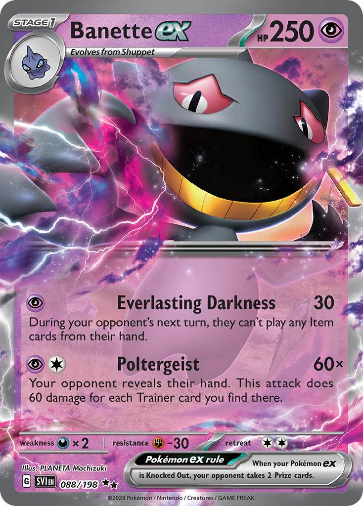 Banette ex 88/198 Play! Pokémon Stamp Prize Pack Series 3 Exclusive - MissingNo.