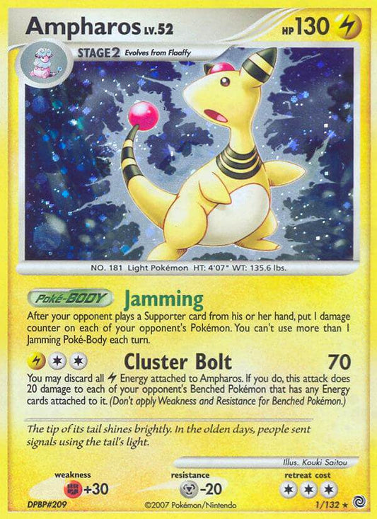 Ampharos 1/132 Holo Rare - MissingNo.