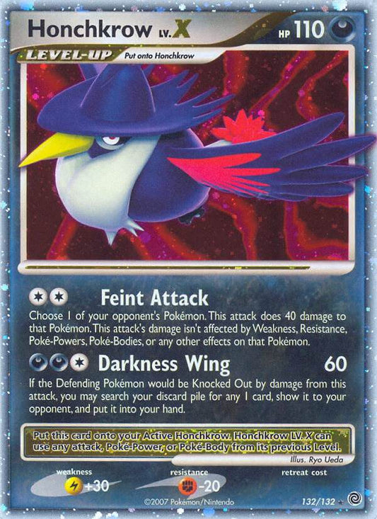 Honchkrow LV.X 132/132 Holo Rare LV.X - MissingNo.