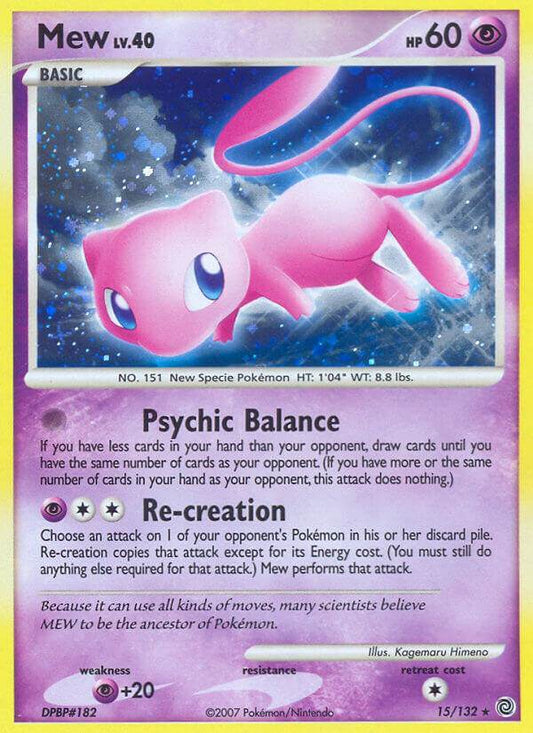 Mew 15/132 Reverse Rare - MissingNo.