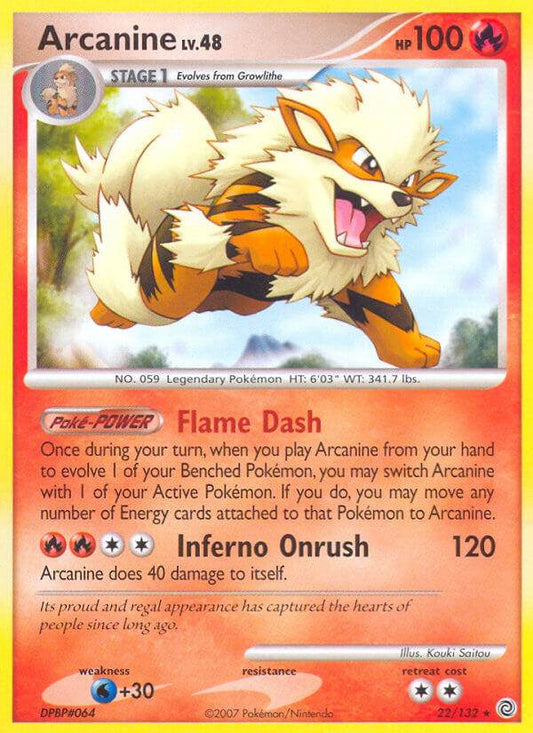 Arcanine 22/132 Reverse Rare - MissingNo.
