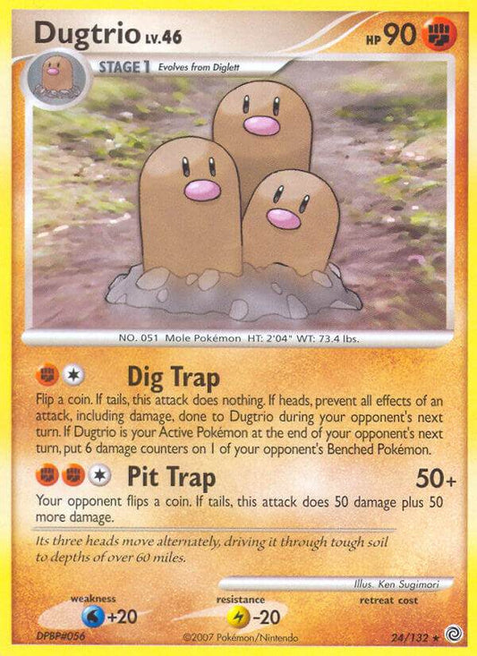 Dugtrio 24/132 Reverse Rare - MissingNo.