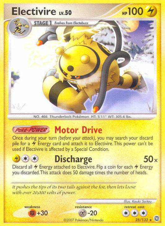 Electivire 25/132 Reverse Rare - MissingNo.