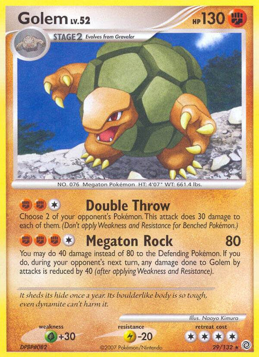 Golem 29/132 Reverse Rare - MissingNo.