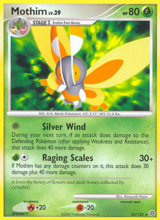 Mothim 33/132 Reverse Rare - MissingNo.