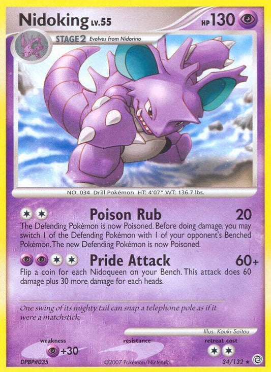 Nidoking 34/132 Reverse Rare - MissingNo.