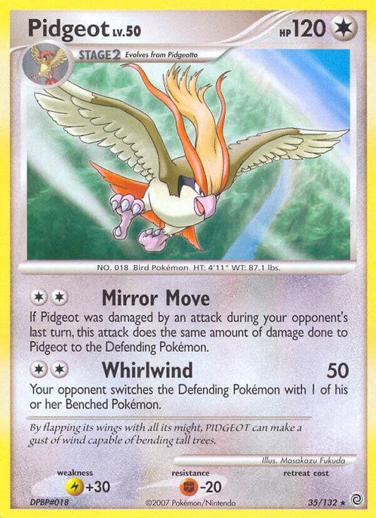 Pidgeot 35/132 Reverse Rare - MissingNo.