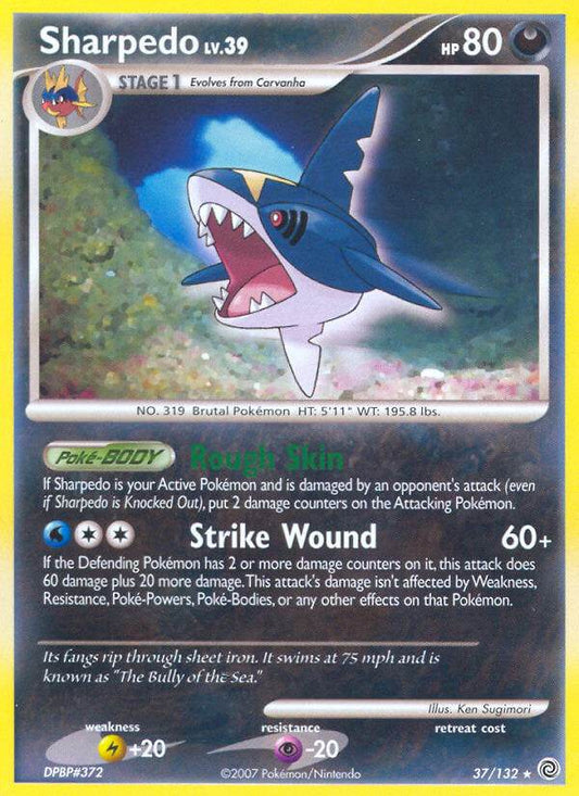 Sharpedo 37/132 Reverse Rare - MissingNo.