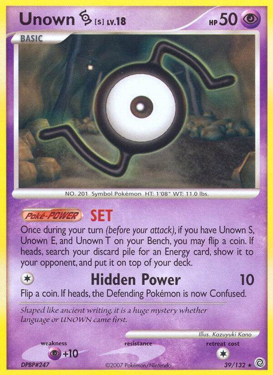 Unown S 39/132 Reverse Rare - MissingNo.