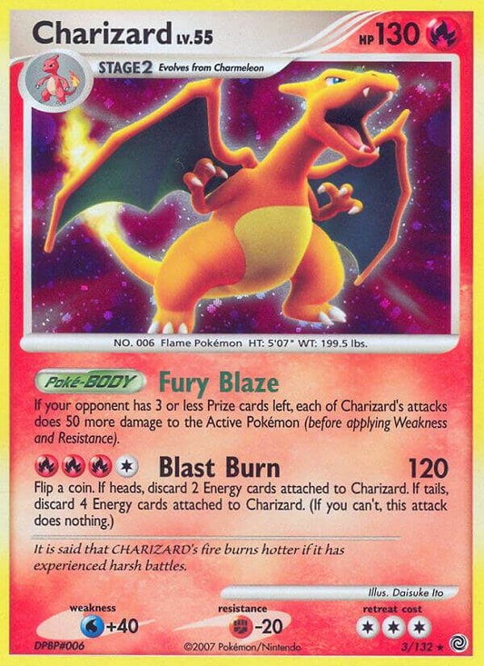 Charizard 3/132 Reverse Rare - MissingNo.