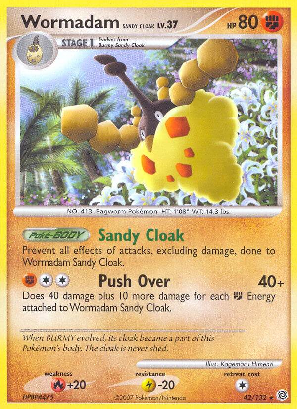 Wormadam [Sandy Cloak] 42/132 Reverse Rare - MissingNo.