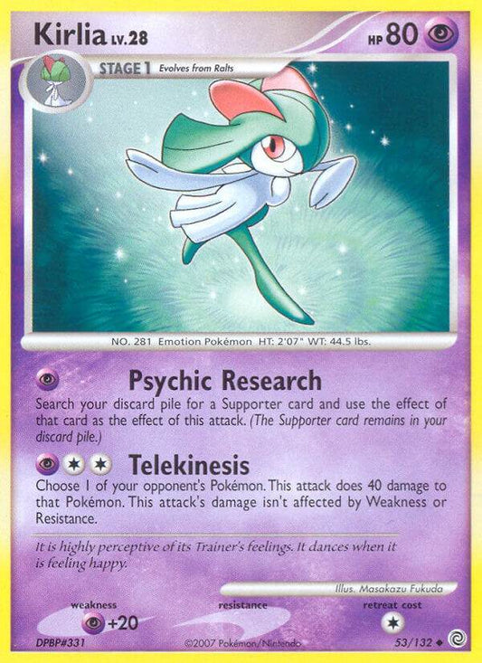 Kirlia 53/132 Prerelease Stamp Promo - MissingNo.