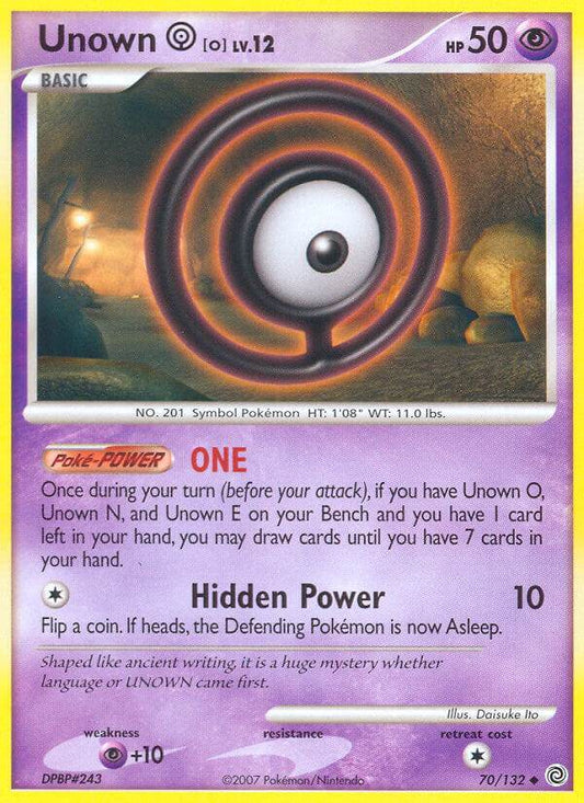 Unown O 70/132 Uncommon - MissingNo.