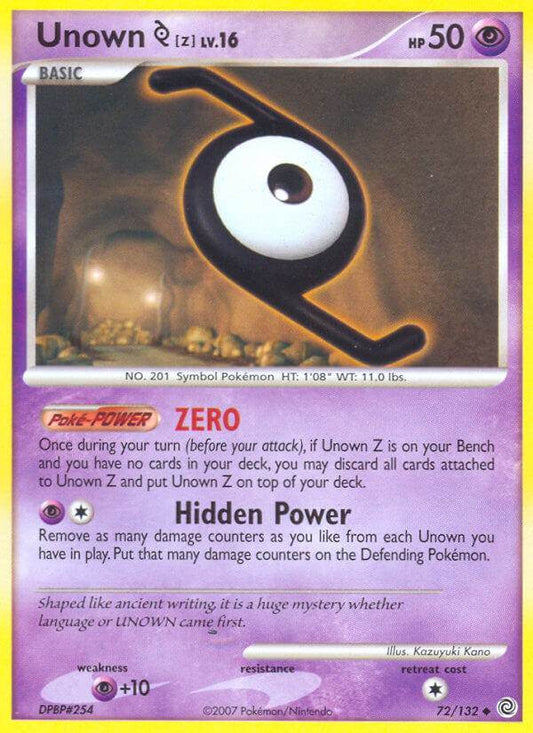 Unown Z 72/132 Uncommon - MissingNo.