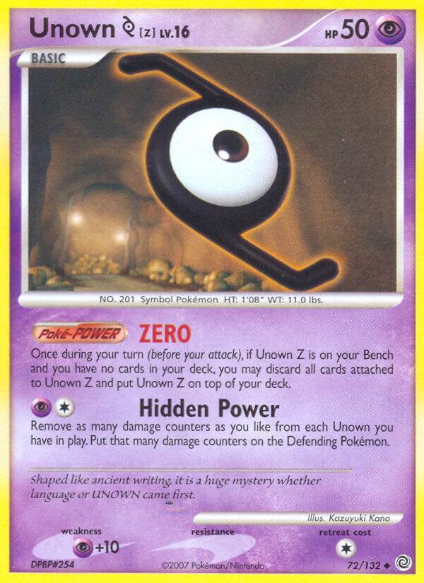 Unown Z 72/132 Reverse Uncommon - MissingNo.