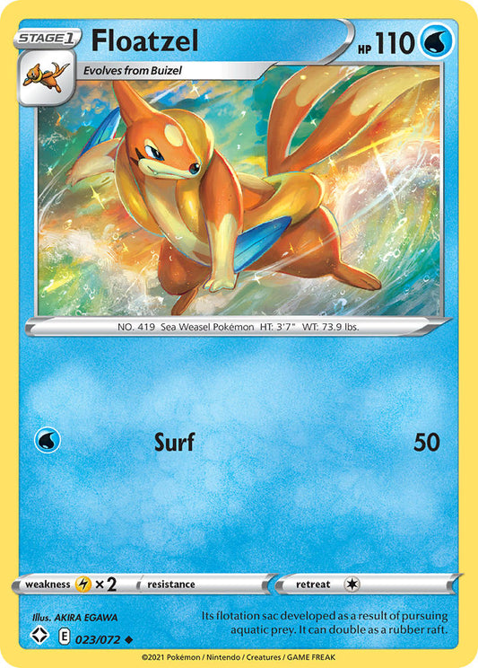 Floatzel 23/72 Reverse Uncommon