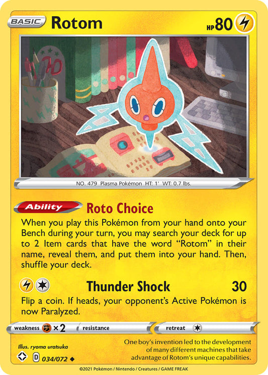 Rotom 34/72 Reverse Uncommon