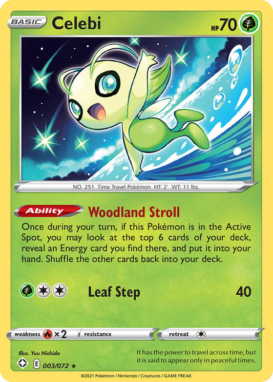 Celebi 3/72 Reverse Rare