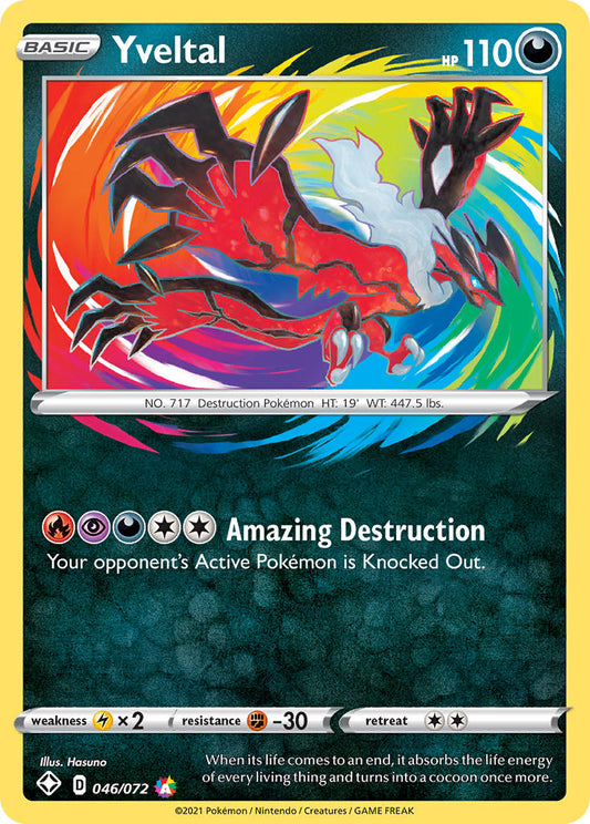 Yveltal 46/72 Holo Amazing Rare