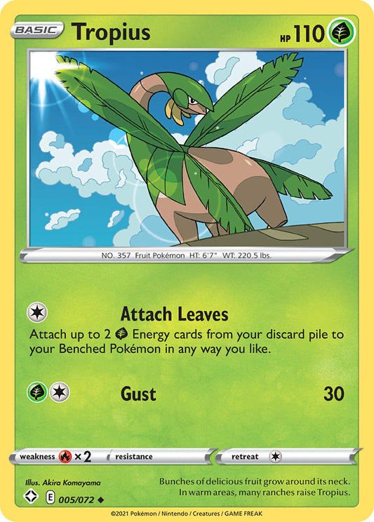 Tropius 5/72 Reverse Uncommon