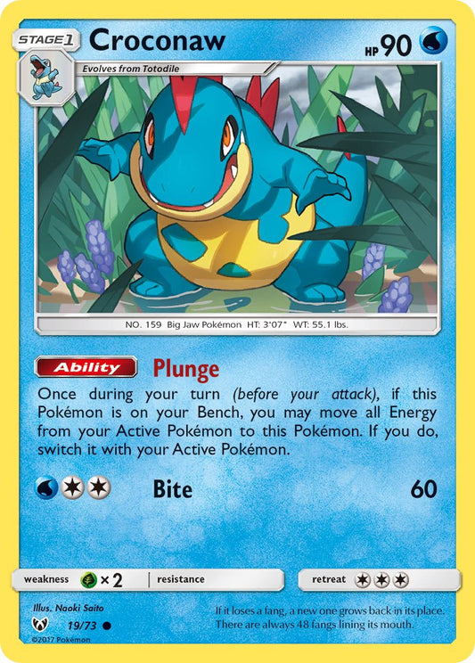 Croconaw 19/73 Reverse Common - MissingNo.