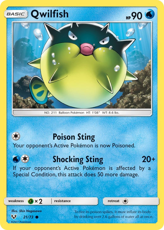 Qwilfish 21/73 Reverse Common - MissingNo.