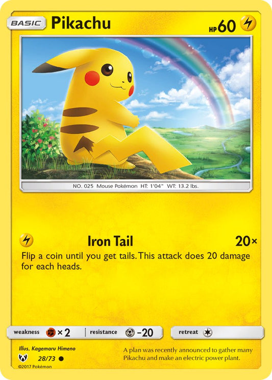 Pikachu 28/73 Cosmos Holo Kanto Power Mini Tin 5-Pack Exclusive - MissingNo.