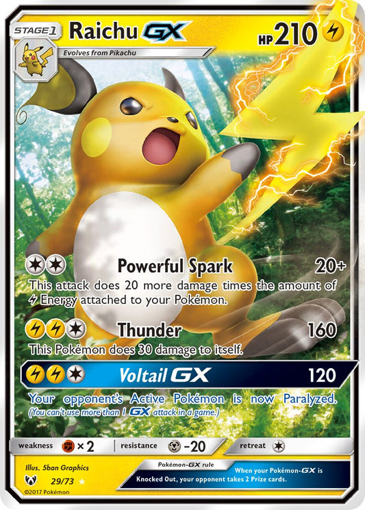 Raichu GX 29/73 Holo Rare GX - MissingNo.