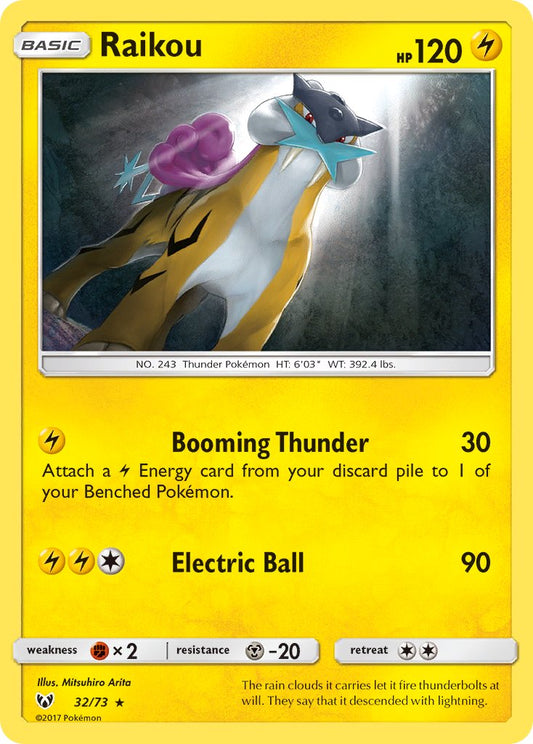 Raikou 32/73 Holo Rare - MissingNo.