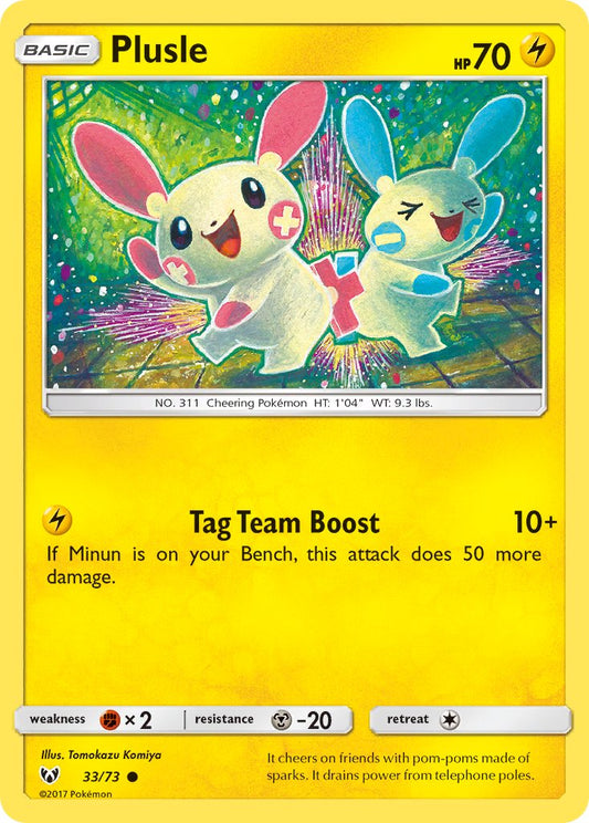 Plusle 33/73 Common - MissingNo.