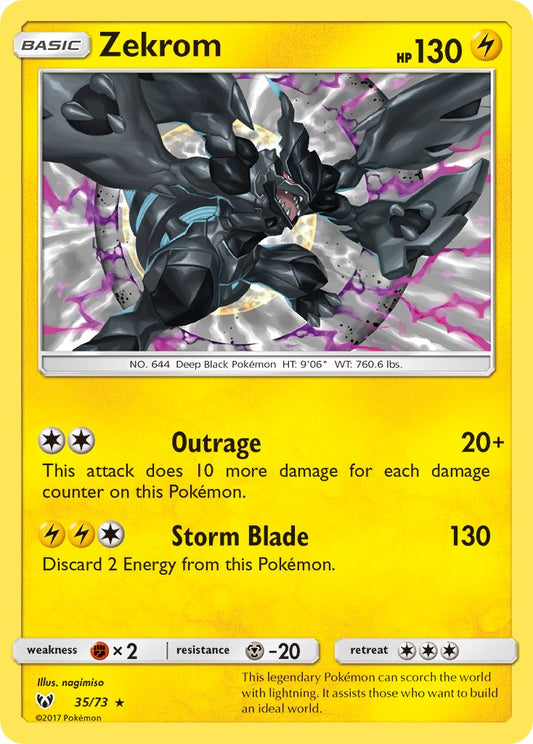 Zekrom 35/73 Reverse Rare - MissingNo.